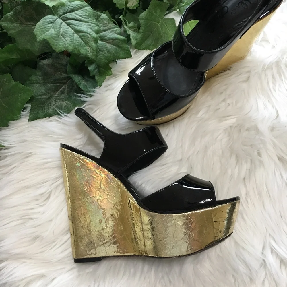 Alice + Olivia Savannah Platform Wedge Sandals